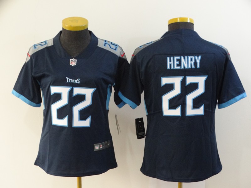 2020 Women Tennessee Titans 22 Henry Light Blue Nike Vapor Untouchable Limited NFL Jerseys